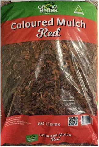 Red Coloured Mulch